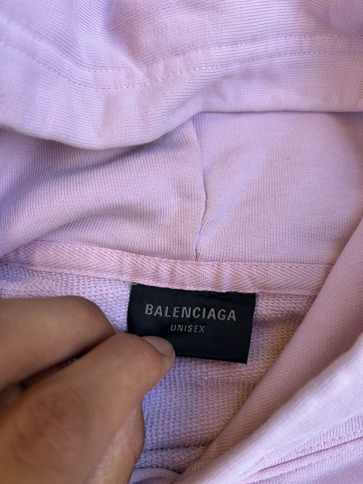 Balenciaga Balenciaga 1917 College Cracked Pink Hoodie Size US XL / EU 56 / 4 - 4 Thumbnail