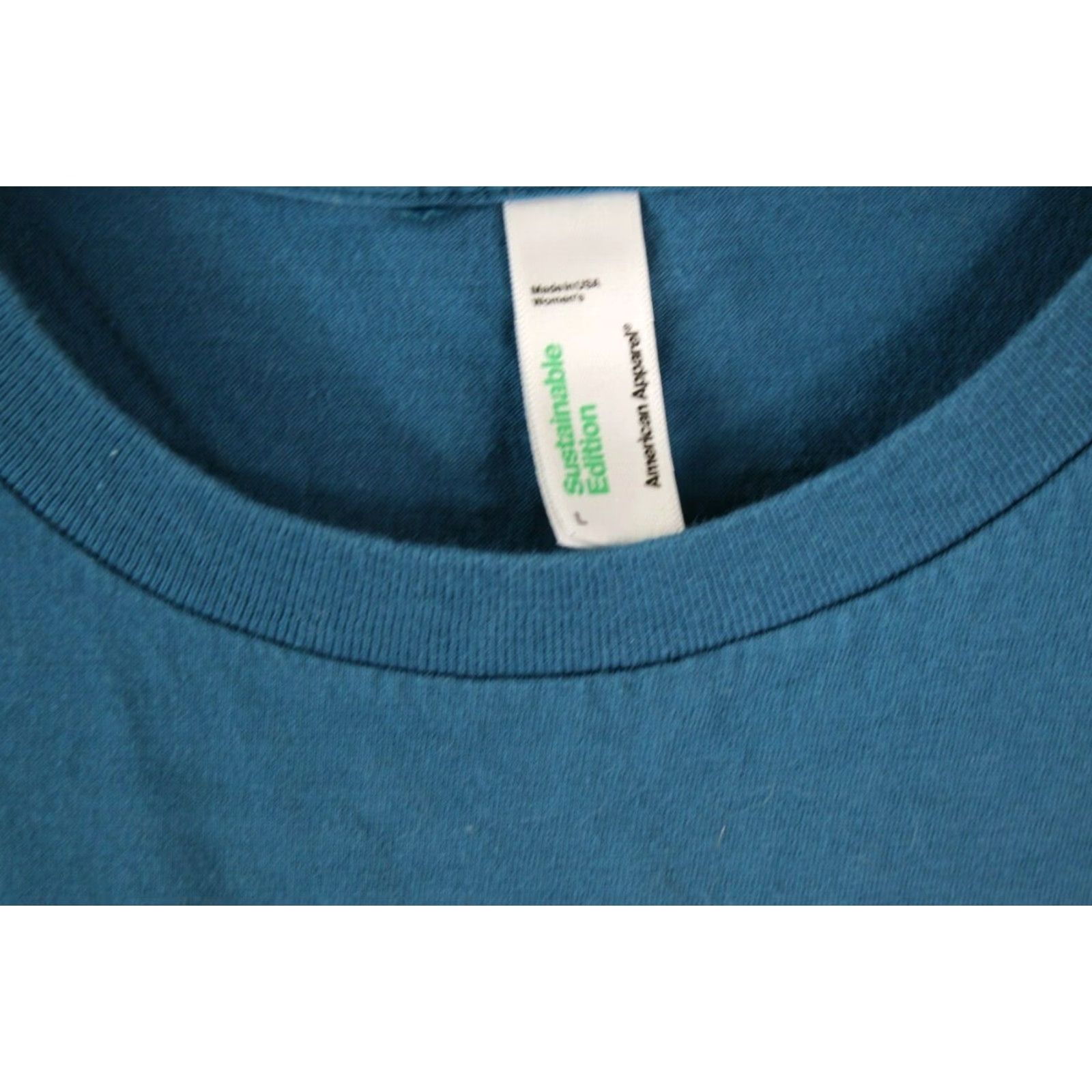American Apparel American Apparel Women's Graphic Tee Proud Navy Mom Blue T-Shirt Size L Size L / US 10 / IT 46 - 4 Thumbnail