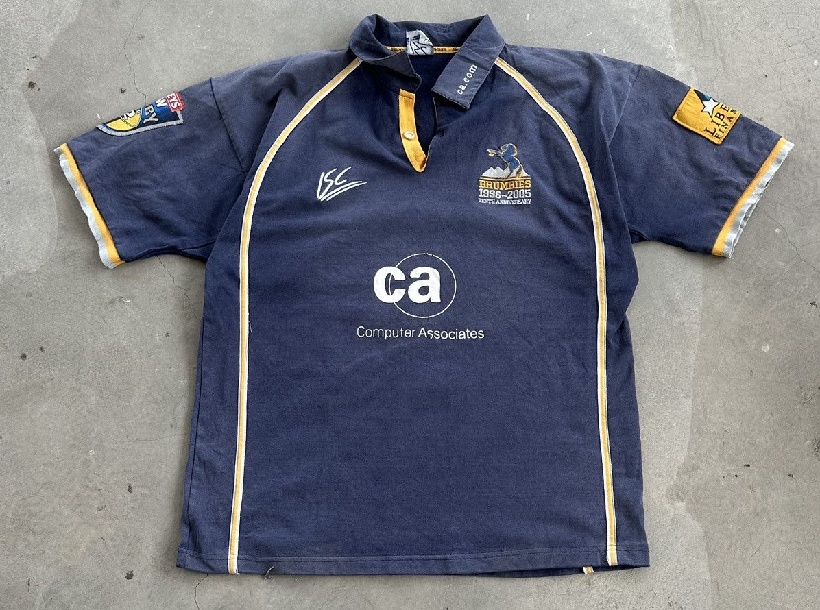 Vintage VINTAGE 2005 BRUMBIES 10TH ANNIVERSARY RUGBY UNION JERSEY Size US L / EU 52-54 / 3 - 1 Thumbnail