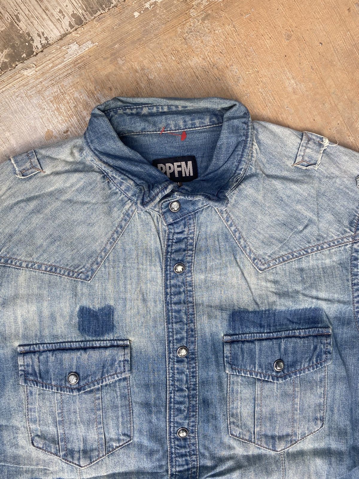 PPFM PPFM Sample Stone Wash Western Denim Size US M / EU 48-50 / 2 - 3 Thumbnail