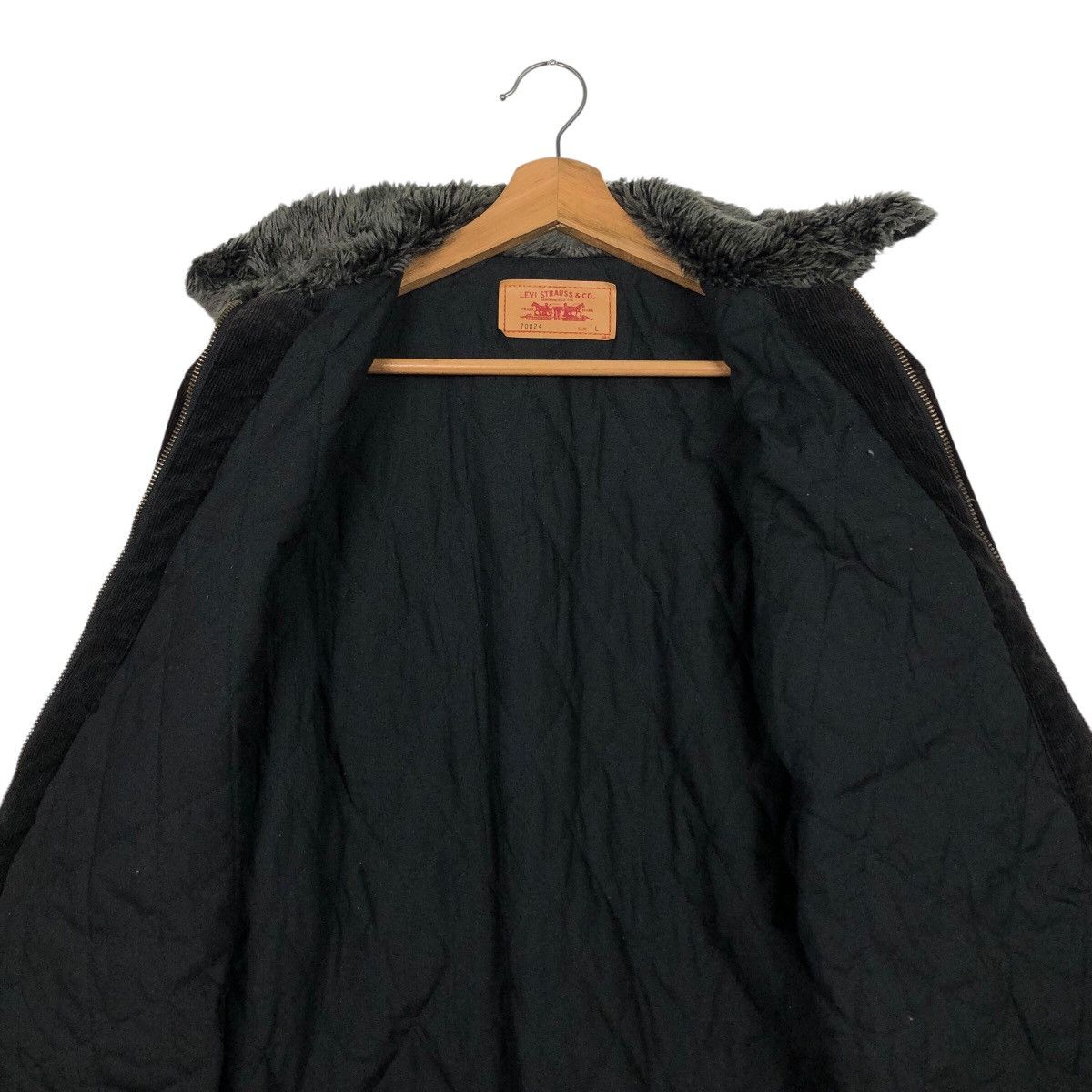 Levi's 📌Vintage Biker Chore Jacket Levi's Corduroy Mink Fur Collar Size US L / EU 52-54 / 3 - 15 Thumbnail
