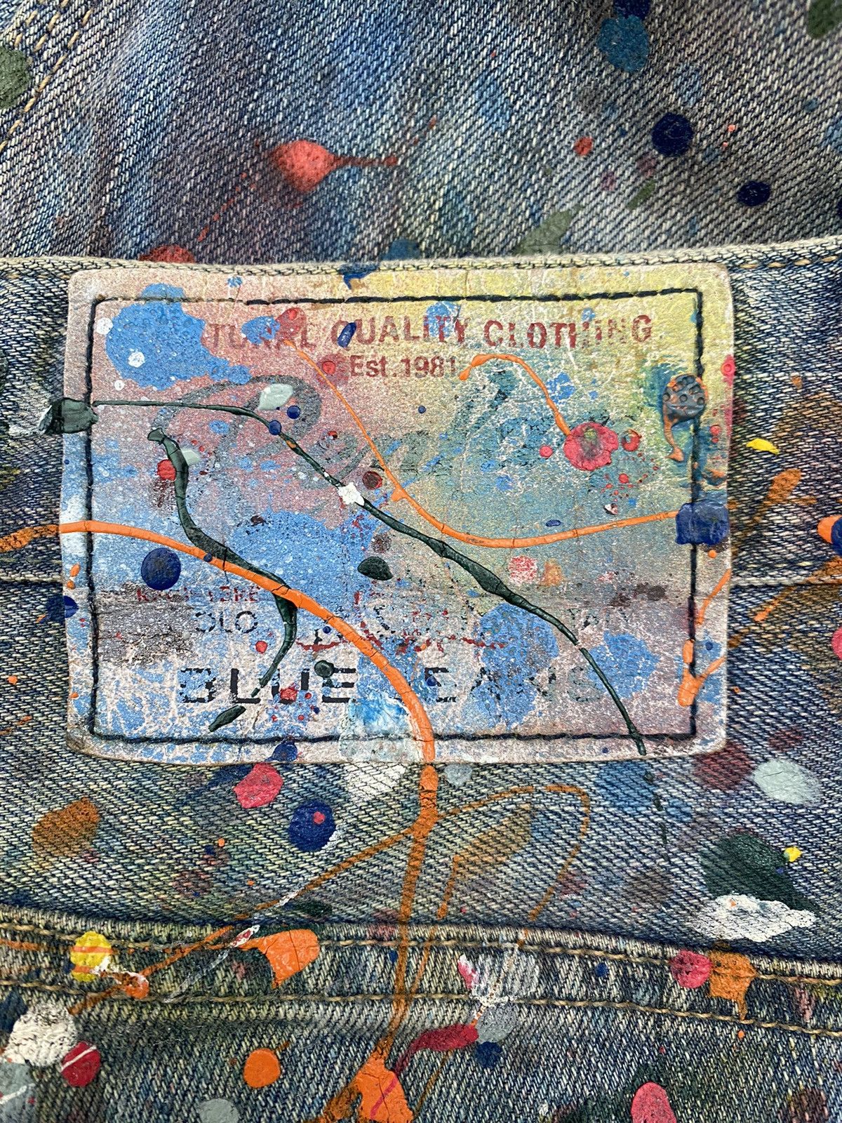 Replay REPLAY PAINTED DENIM DESIGN SKINNY TYPE JETO STYLE Size US 31 - 7 Thumbnail