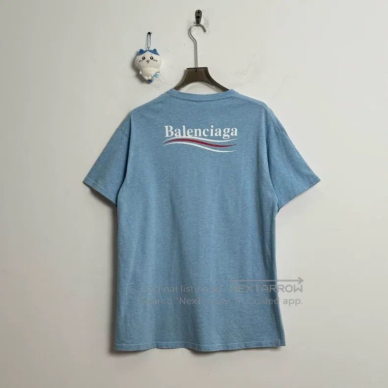 Balenciaga Balenciaga Haze Blue Cola Short Sleeve S Size US S / EU 44-46 / 1 - 2 Thumbnail