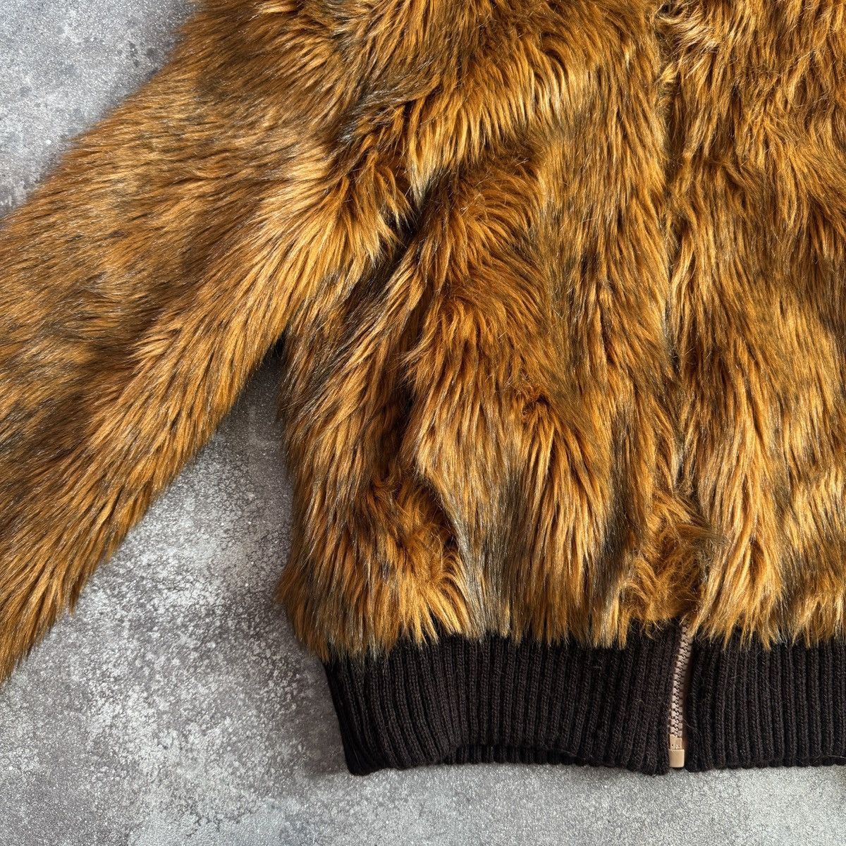 20471120 Y2K Vintage Faux Fur Fuzzy Hooded Bomber Jacket Size M / US 6-8 / IT 42-44 - 5 Thumbnail