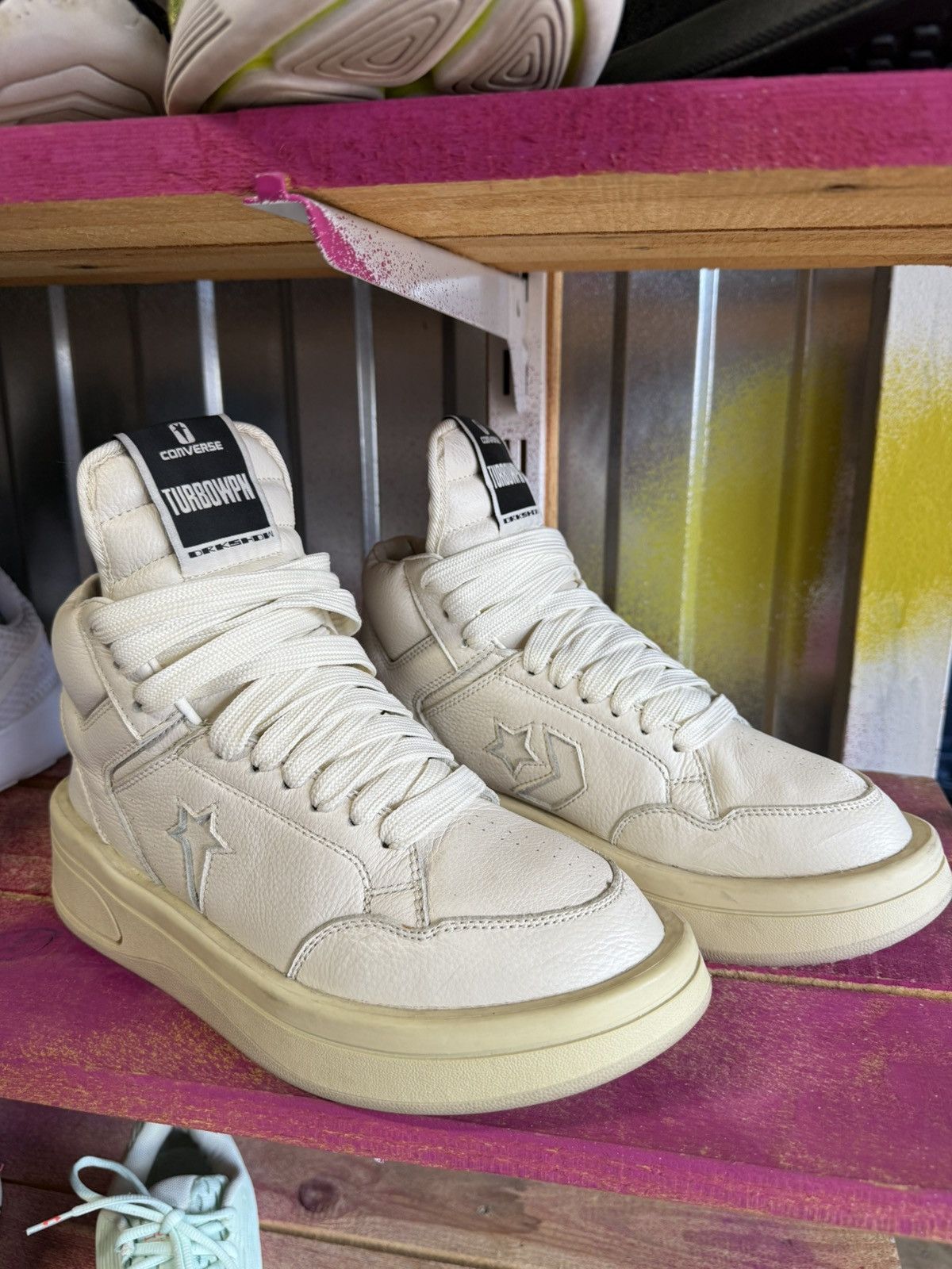 Converse × Rick Owens Drkshdw Rick’s Owens Drkshdw Converse Hi top sneaker Size US 7.5 / EU 40-41 - 1 Thumbnail