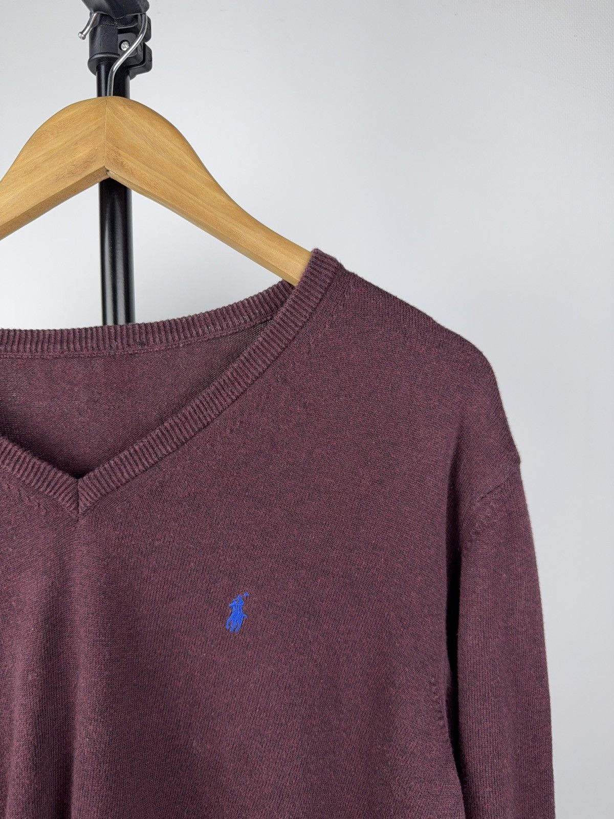 Polo Ralph Lauren Vintage 90s Designer Polo Ralph Lauren V-Neck Knit Sweater L Size US L / EU 52-54 / 3 - 4 Thumbnail
