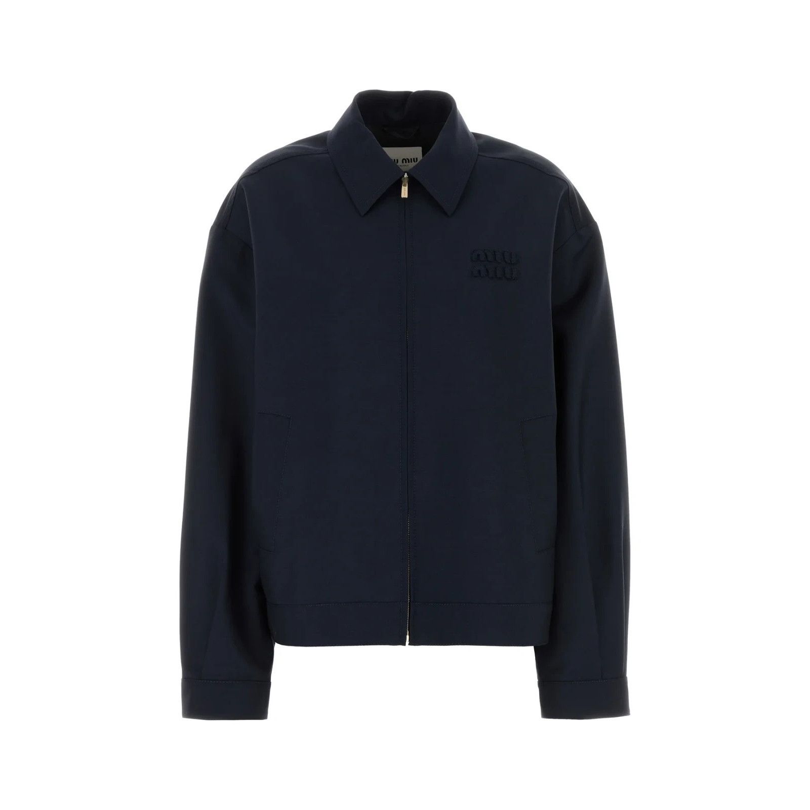 MIU MIU Navy Blue Mohair Blend Jacket New & Authentic (Women