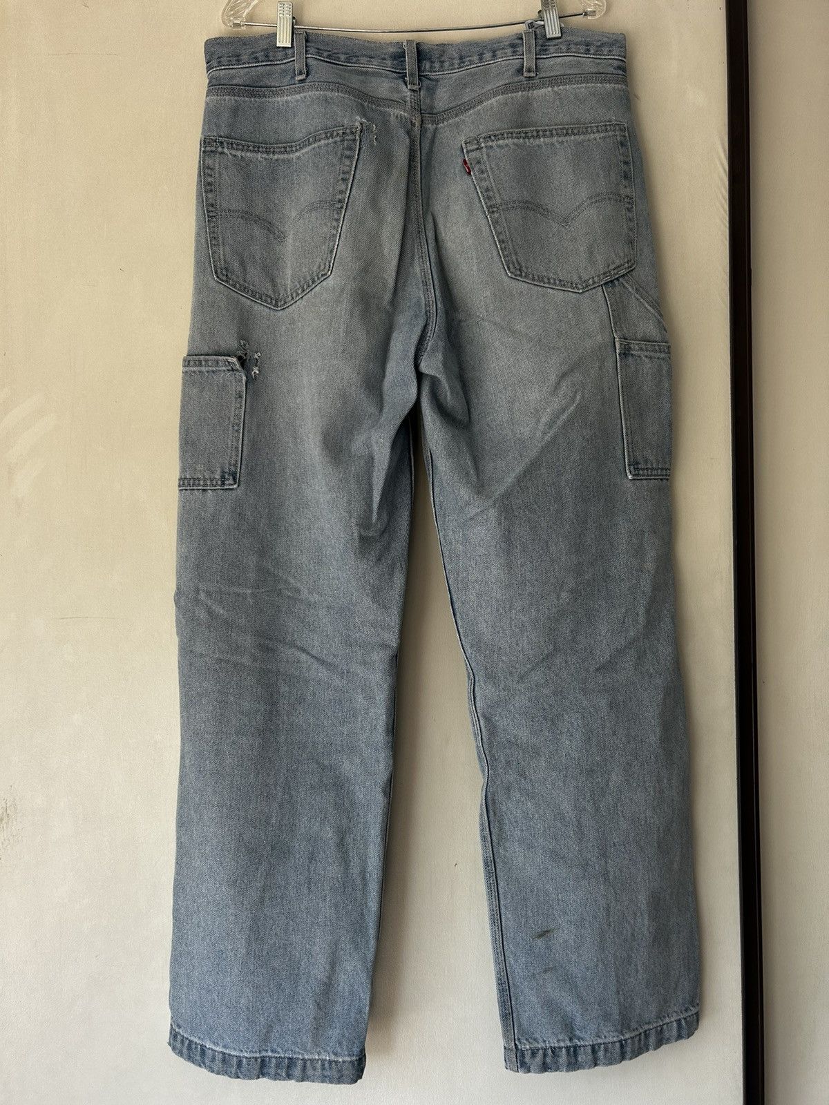 Levi's Levi’s Light Wash Wide Fit Carpenter Denim Jeans Size US 34 / EU 50 - 2 Thumbnail