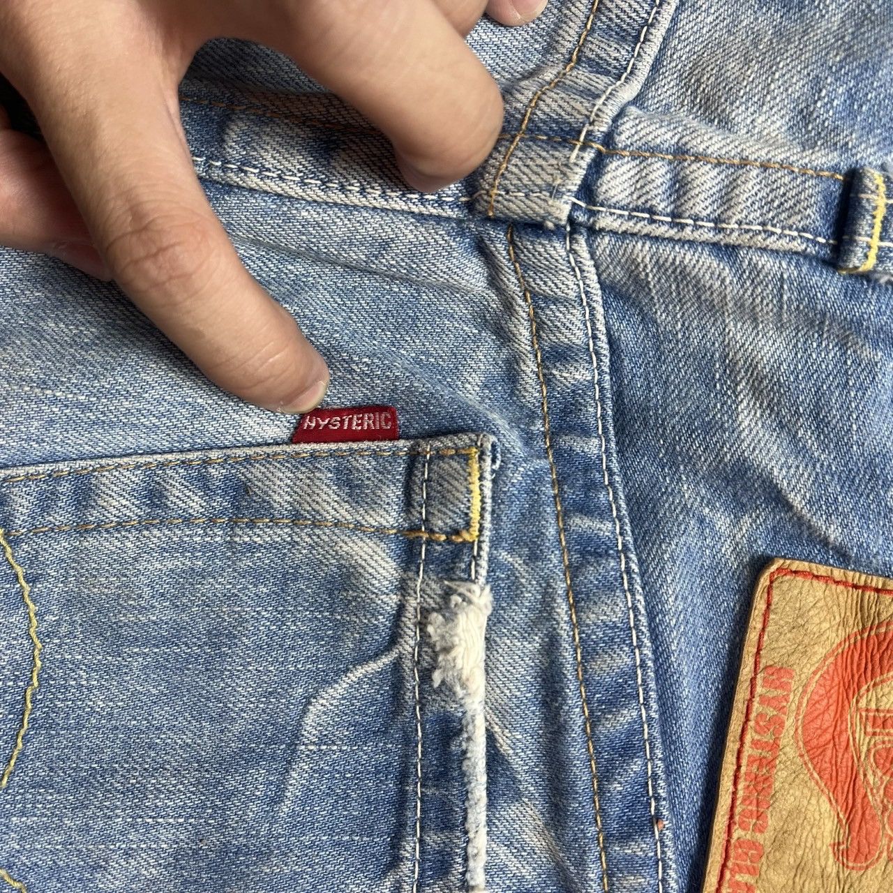 Hysteric Glamour × Le Grande Bleu (L.G.B.) Hysteric Glamour Denim Mini Skirt Size 31" - 14 Thumbnail