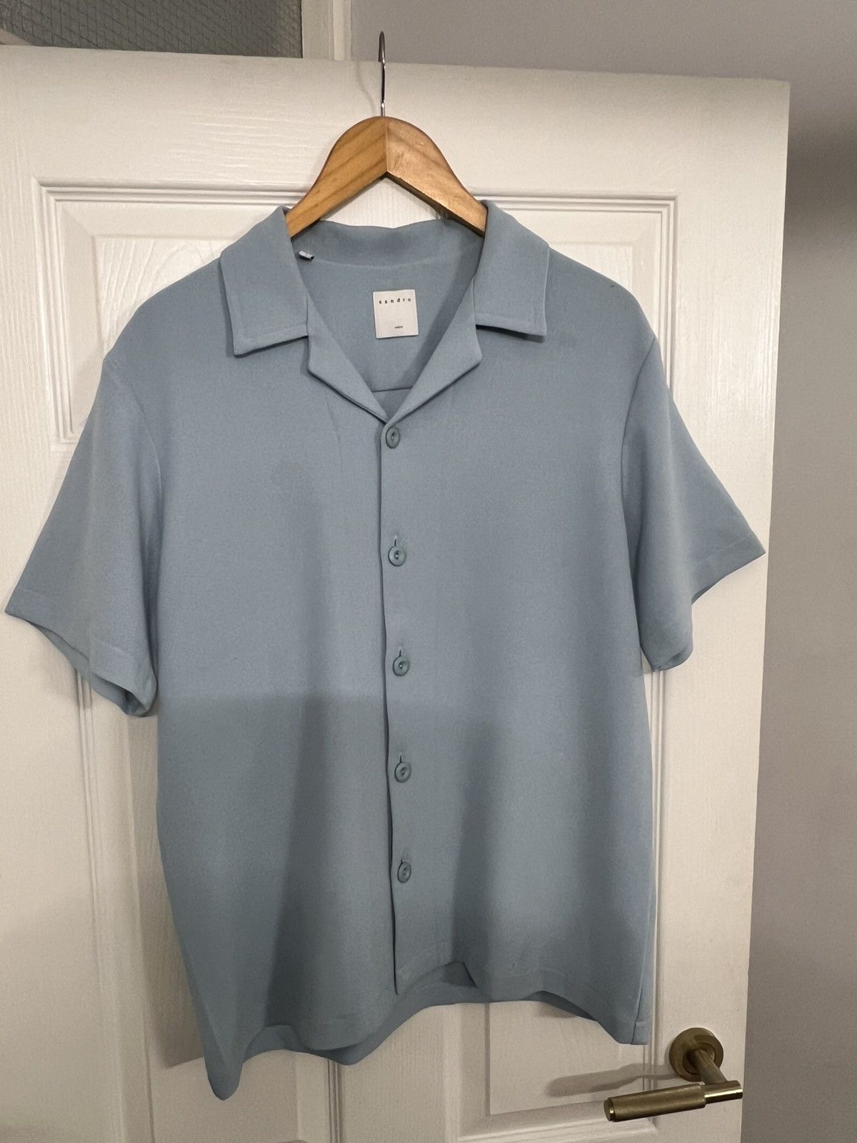 Sandro SANDRO PARIS CUBAN COLLAR SHIRT SIZE L Size US M / EU 48-50 / 2 - 1 Thumbnail