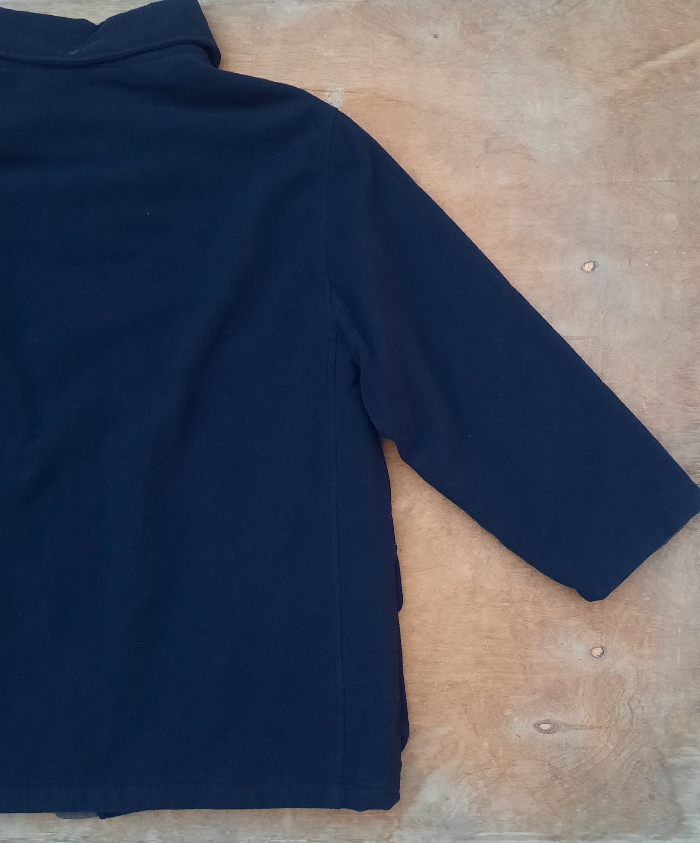 Yves Saint Laurent YSL Yves Saint Laurent Classic Design Wool Coat – Navy Blue Size US XL / EU 56 / 4 - 11 Thumbnail