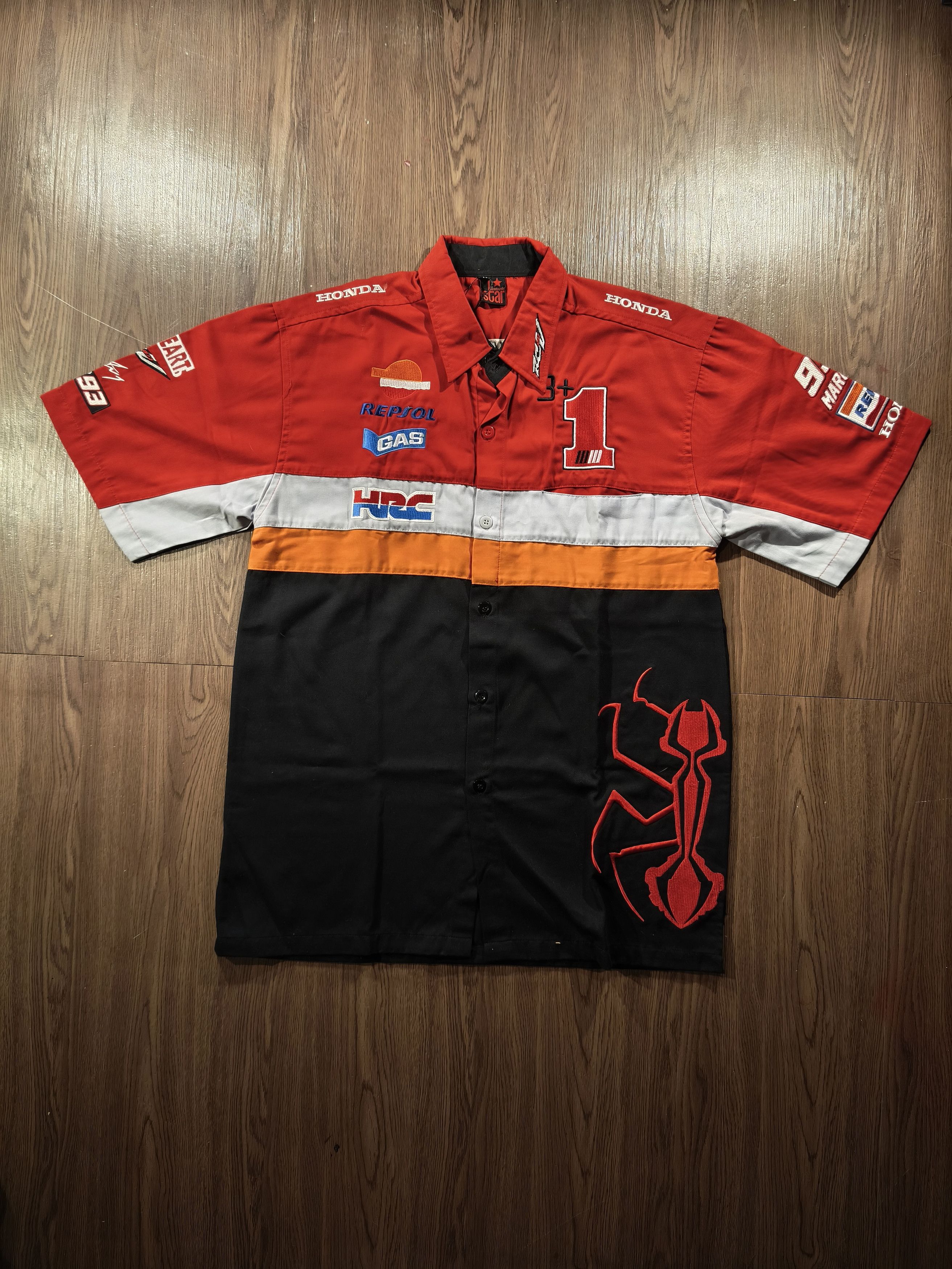 Honda Honda HRC Marc Márquez Big Logo Racing Workshirt Size US M / EU 48-50 / 2 - 1 Thumbnail