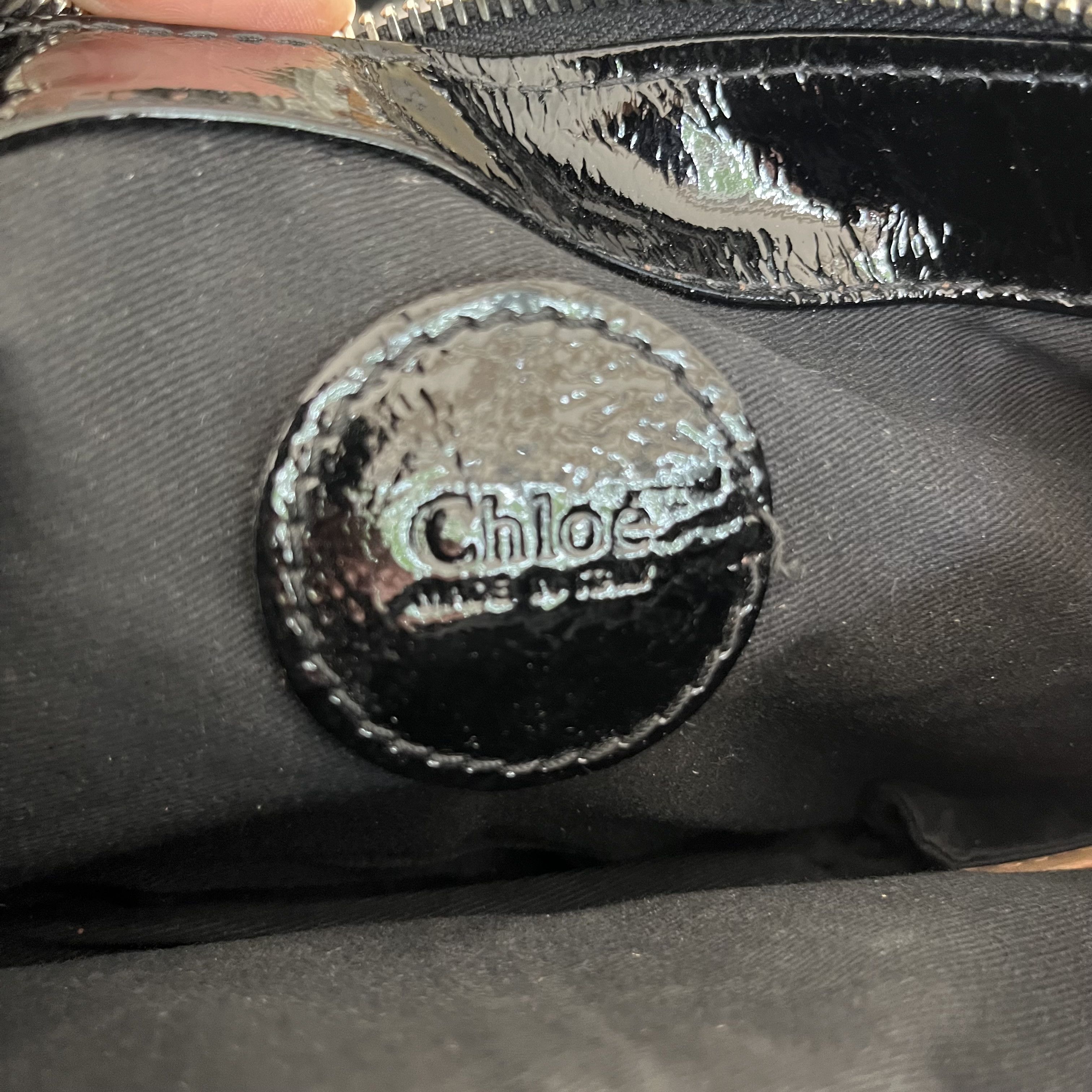 Chloe Chloe betty patent leather clutch bag Size ONE SIZE - 4 Thumbnail