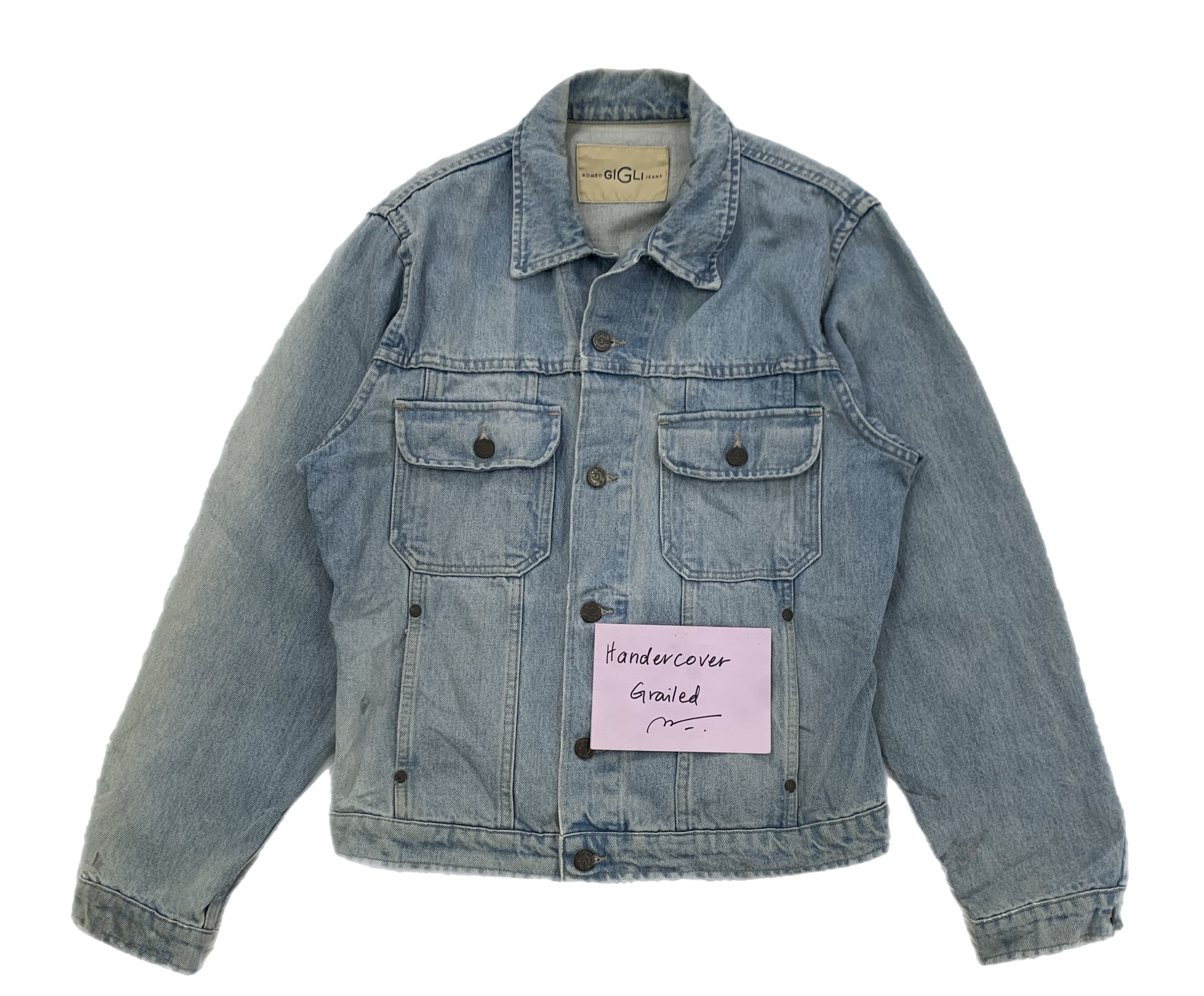 Romeo Gigli Vintage Romeo Gigli Denim Jacket Made in Italy Size US S / EU 44-46 / 1 - 1 Thumbnail