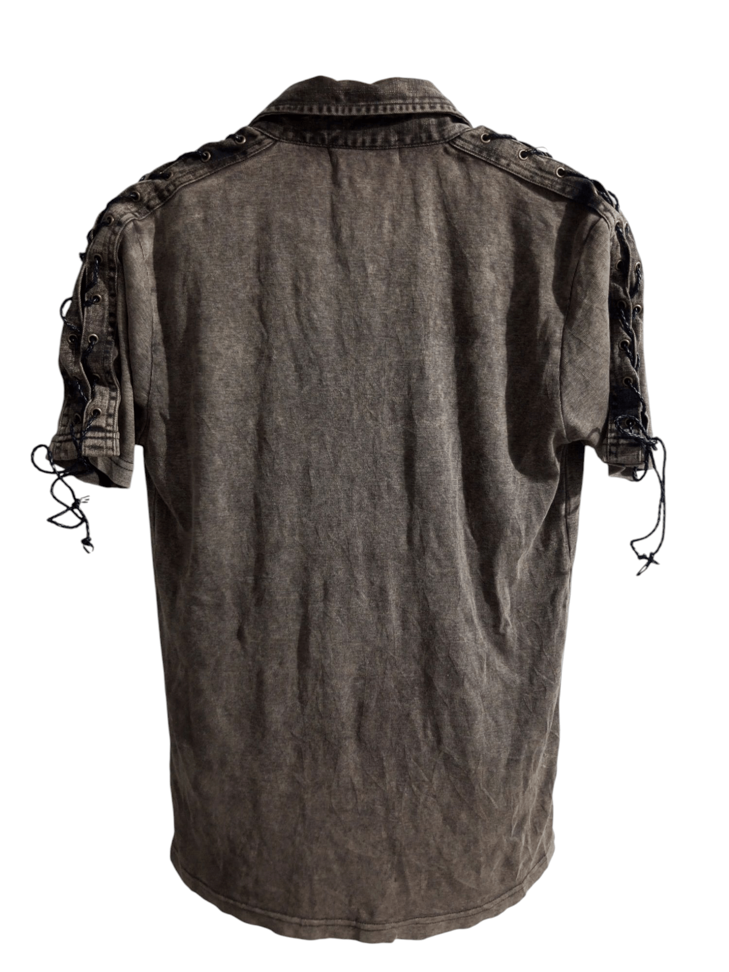 20471120 Vintage Rustenburg rope open colar punk polo shirt Size US L / EU 52-54 / 3 - 3 Thumbnail
