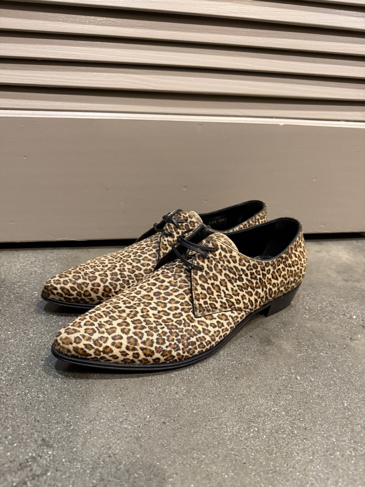 Celine Cheetah Ponyhair Jacno 30 Derby 41 Size US 8 / EU 41 - 3 Thumbnail