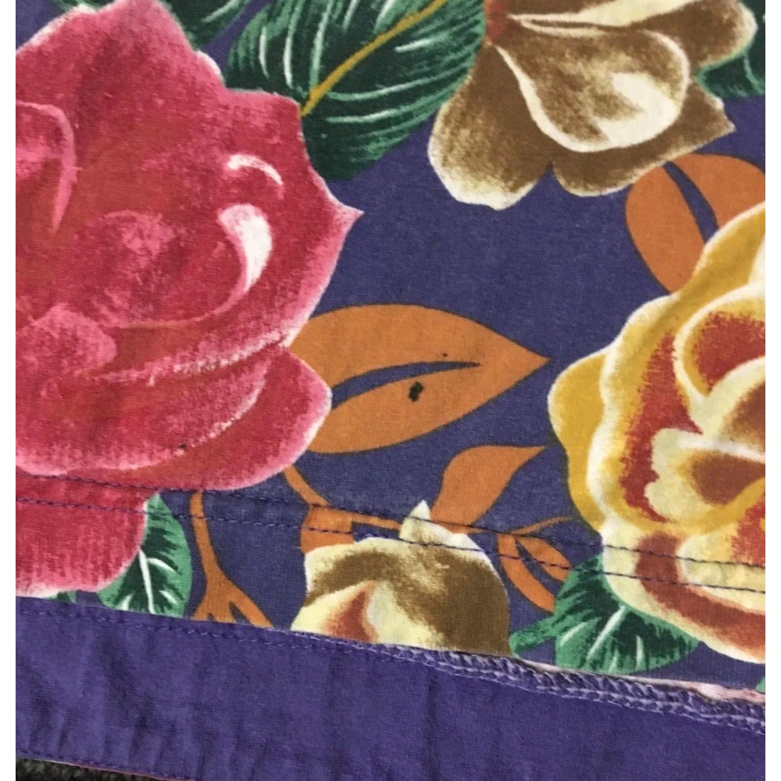 Bugle Boy VINTAGE Bugle Boy All Over Print Boxy Flower Shirt M L Purple 90s AOP Beach Surf Grunge Vaporwave Mens Shirt Size US M / EU 48-50 / 2 - 4 Thumbnail