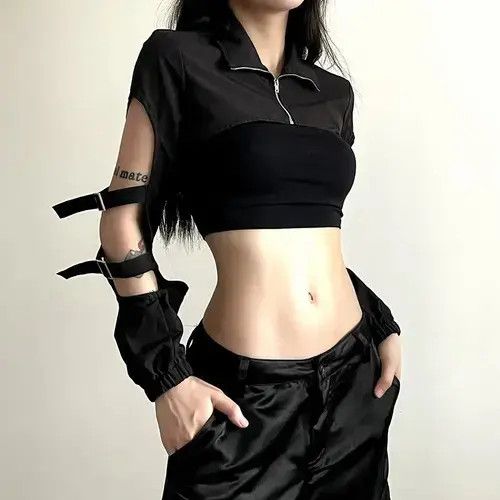 Japanese Brand × Vintage Goth Dark Hollow Out Techwear Fashion Cargo Size ONE SIZE - 2 Thumbnail