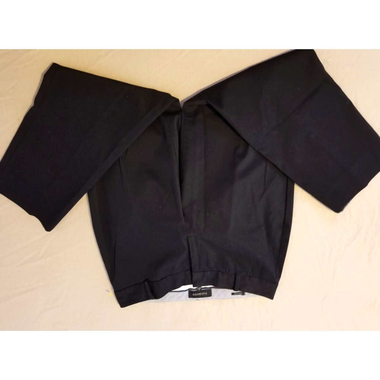 Talbots Womens Talbots Khaki Dress Pants 4 Black Slack Chino Trouser Size 27" / US 4 / IT 40 - 2 Thumbnail