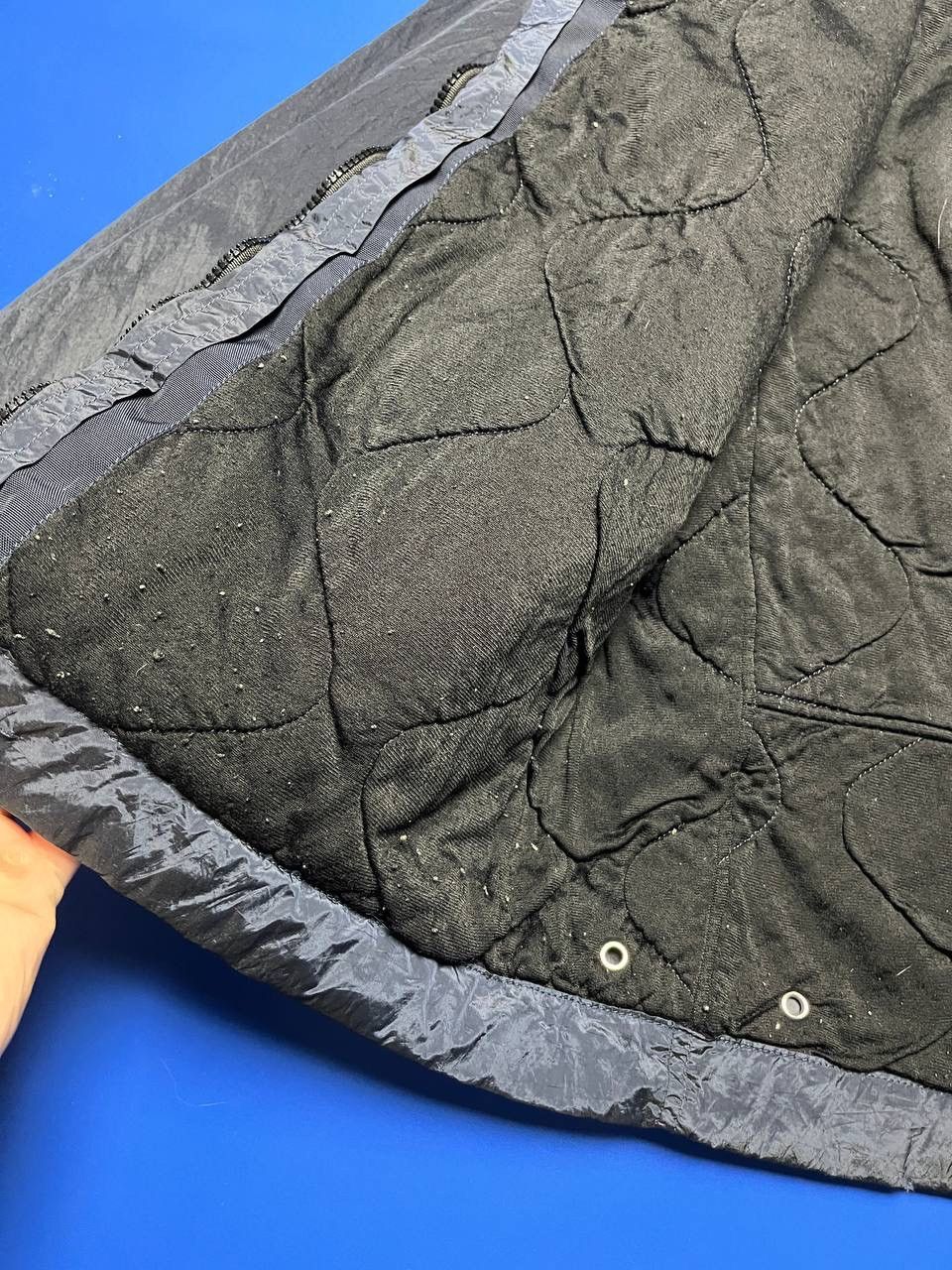 Stone Island Stone Island 2007 Navy Nylon Metal Quilted Bomber Jacket Size US M / EU 48-50 / 2 - 13 Thumbnail