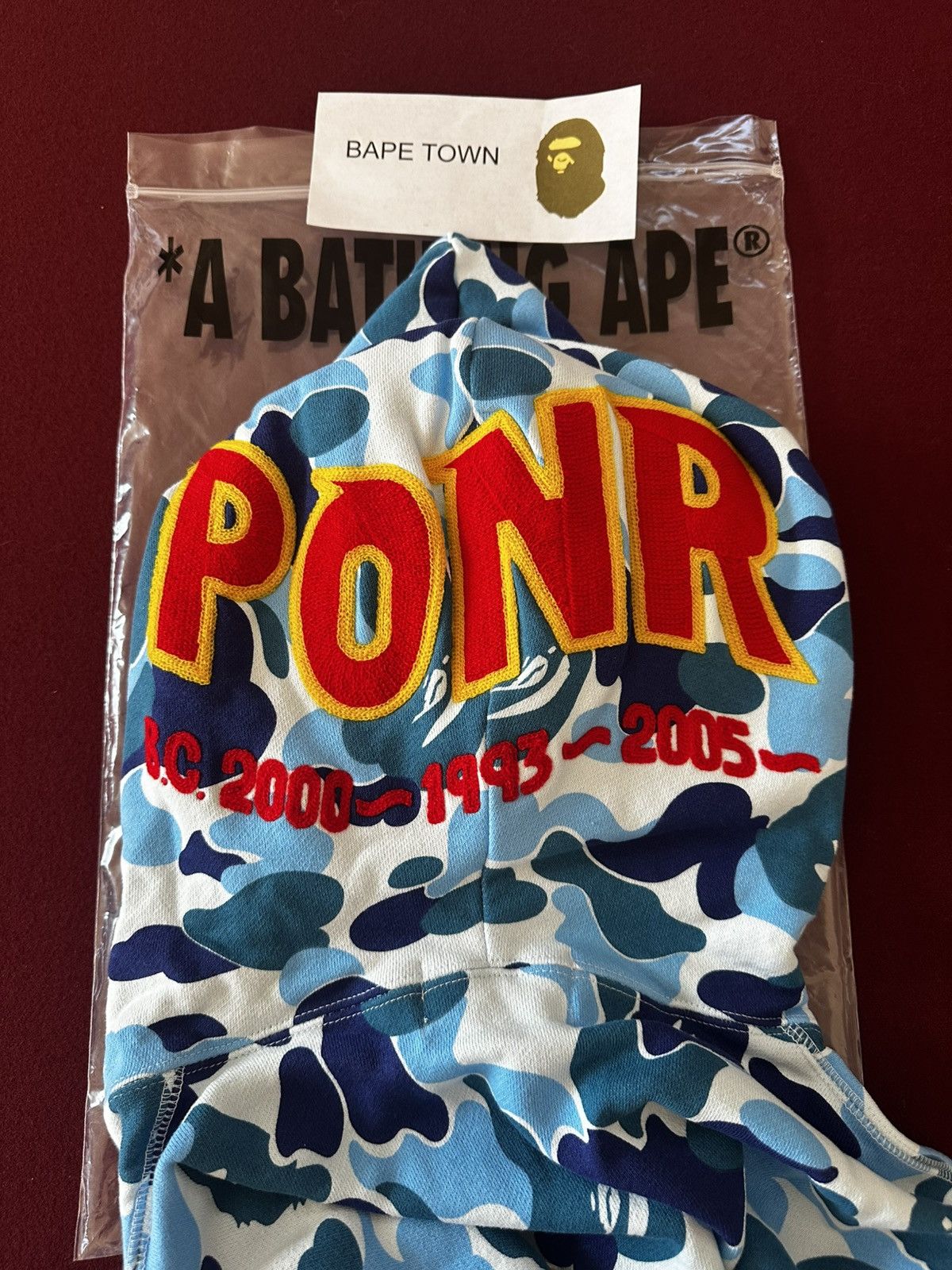 Bape ABC CAMO PONR FULL ZIP SHARK HOODIE (BLUE) Size US XL / EU 56 / 4 - 4 Thumbnail