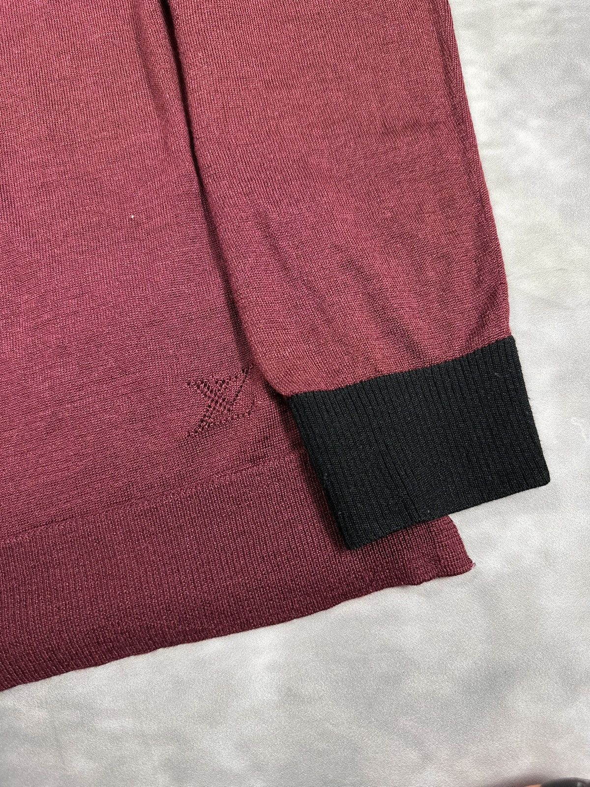 Louis Vuitton Women's Paris Wool-Leather Elbow Patch Logo Pullover Jumper Size L / US 10 / IT 46 - 8 Thumbnail