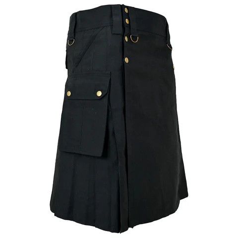 Handmade × Other Cargo mens Utility Kilt Black with 6 Pockets Size US 34 / EU 50 - 2 Thumbnail