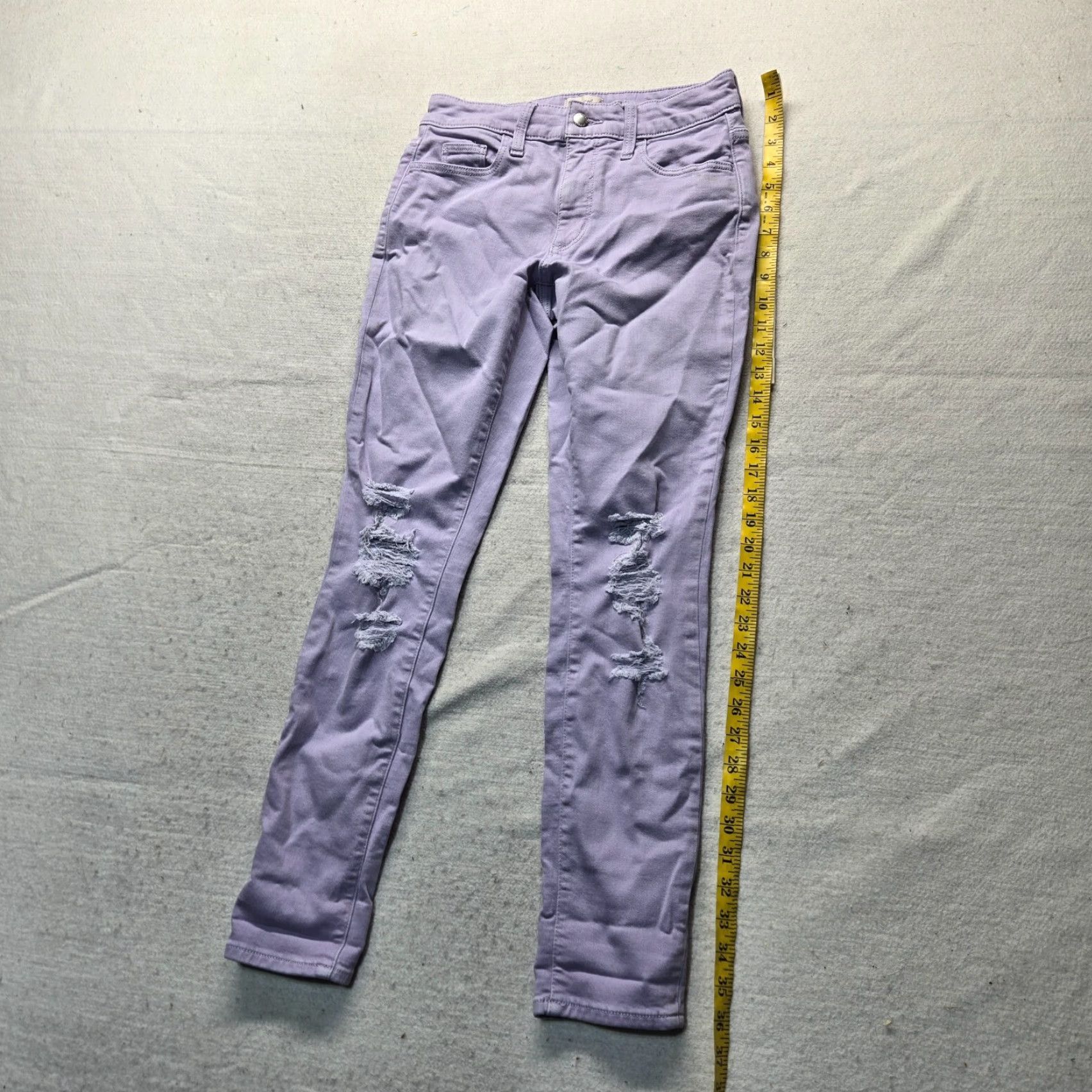 Vintage Universal Thread Jeans Skinny High Rise Purple Pants Denim Stretch Women's 2/26R Size 26" / US 2 / IT 38 - 7 Thumbnail