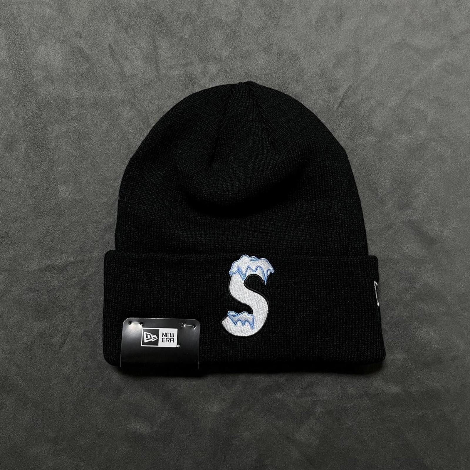 Supreme SUPREME NEW ERA TRIBAL S LOGO BEANIE BLACK BRAND NEW FW25