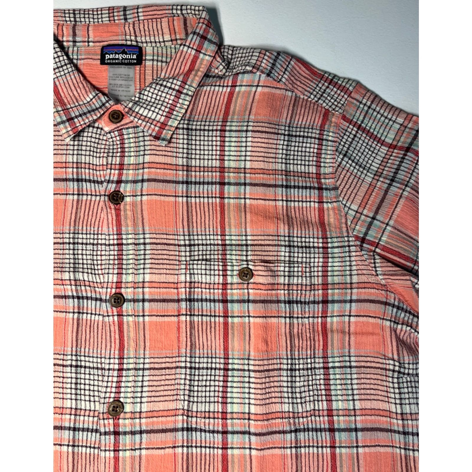 Patagonia Patagonia Men’s A/C Short Sleeve Seersucker Shirt Plaid Sz L Size US L / EU 52-54 / 3 - 6 Thumbnail
