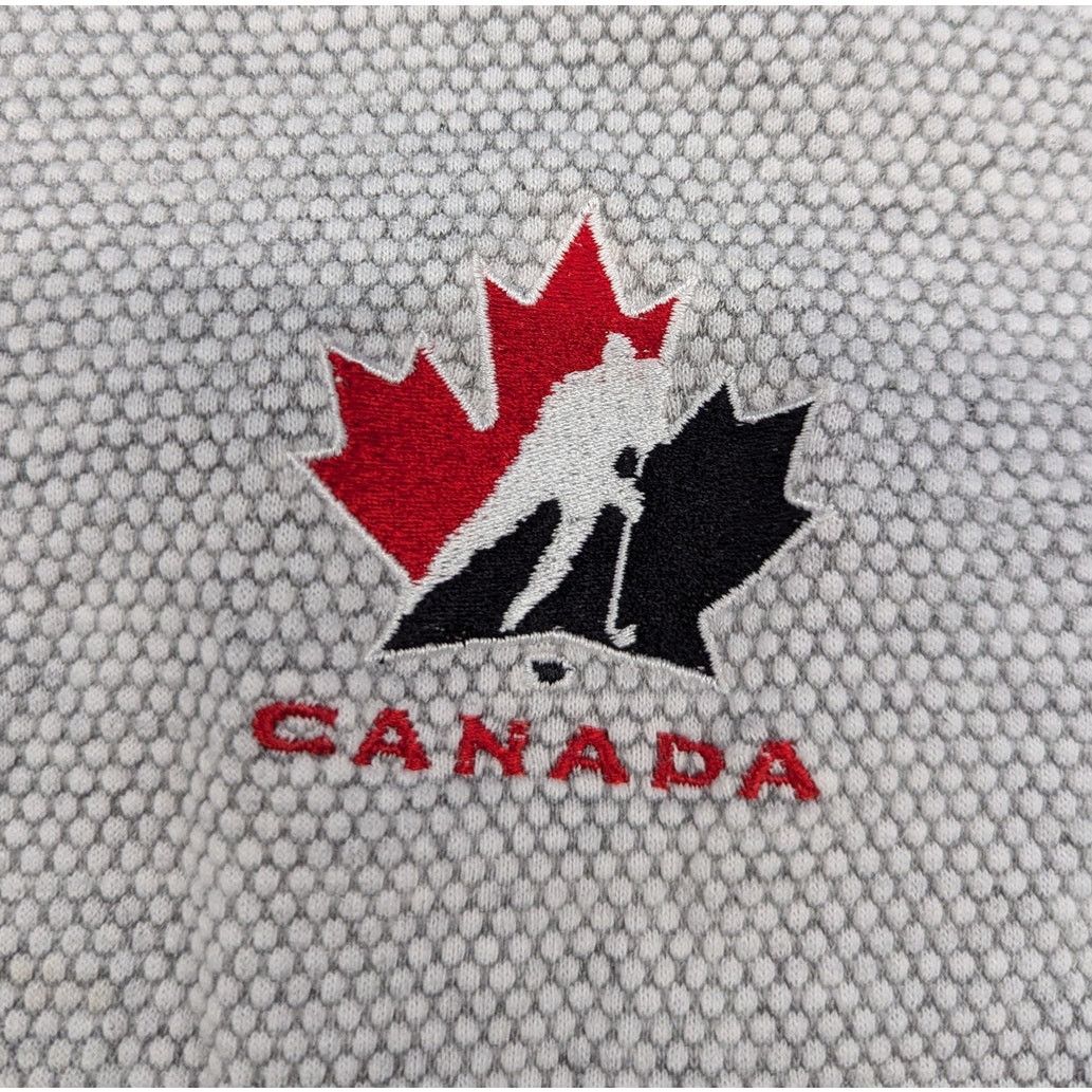 NHL × Vintage Vintage Team Canada Hockey quarter zip t-shirt Size US XL / EU 56 / 4 - 2 Thumbnail