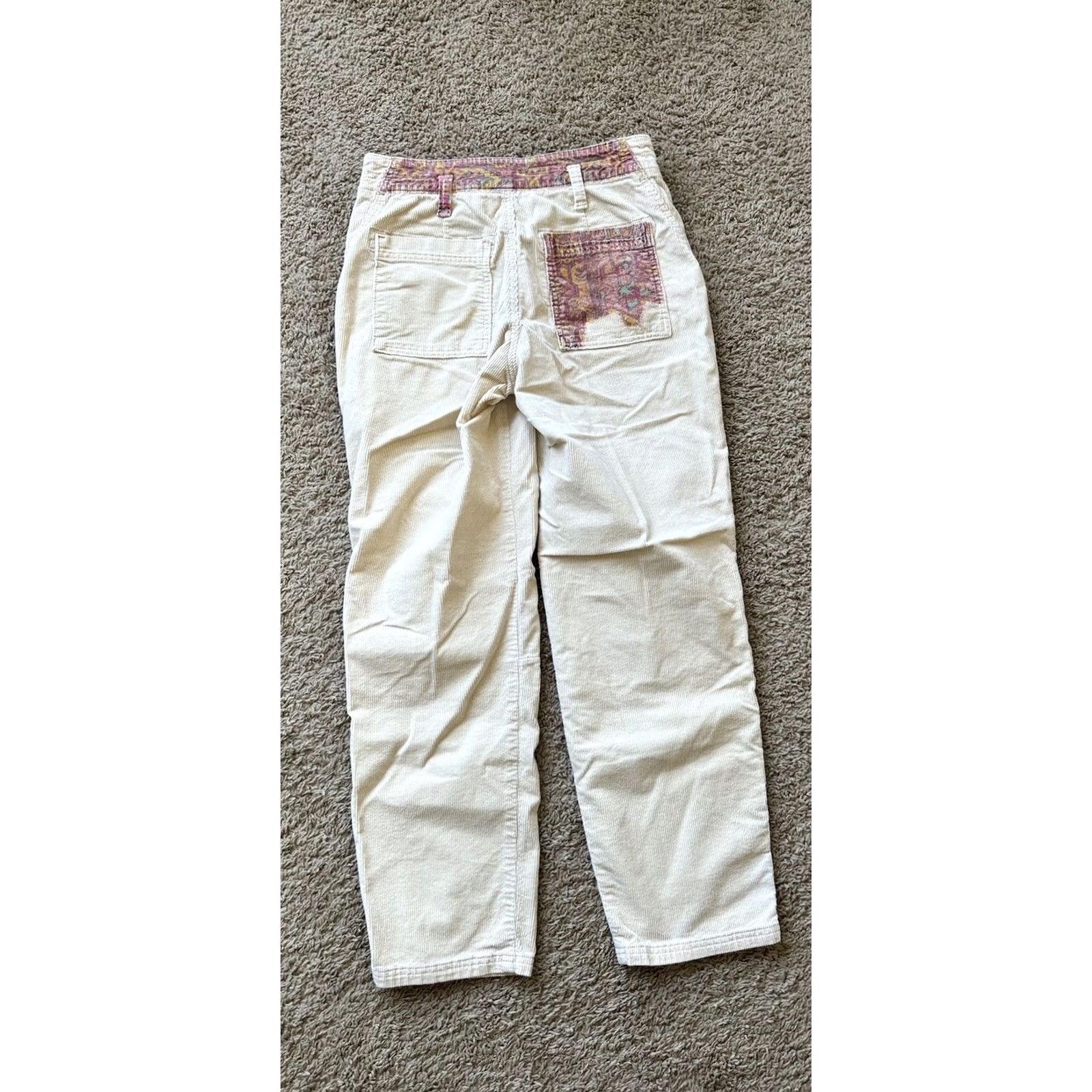 Anthropologie Anthropologie The Wanderer Utility Pants, Cargo, Cotton Blend, Floral, Zipper, 28, Regular, Tapered, Women, Inseam 29.5 in, Neutral, New with Tag Size 28" / US 6 / IT 42 - 5 Thumbnail