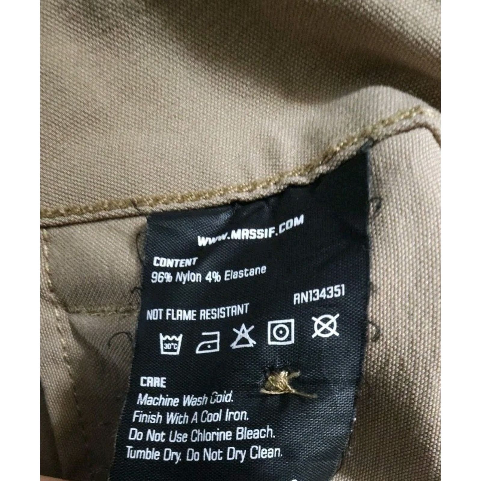 Massif Massif Mens Combat Military Work Zippered Pockets Pants 34S Size US 34 / EU 50 - 7 Thumbnail