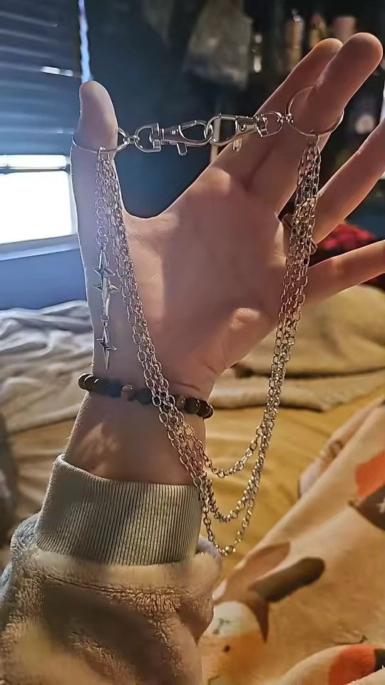 Other Punk Multilayer Metal Star Pendant Pant Chain Size ONE SIZE - 9 Thumbnail
