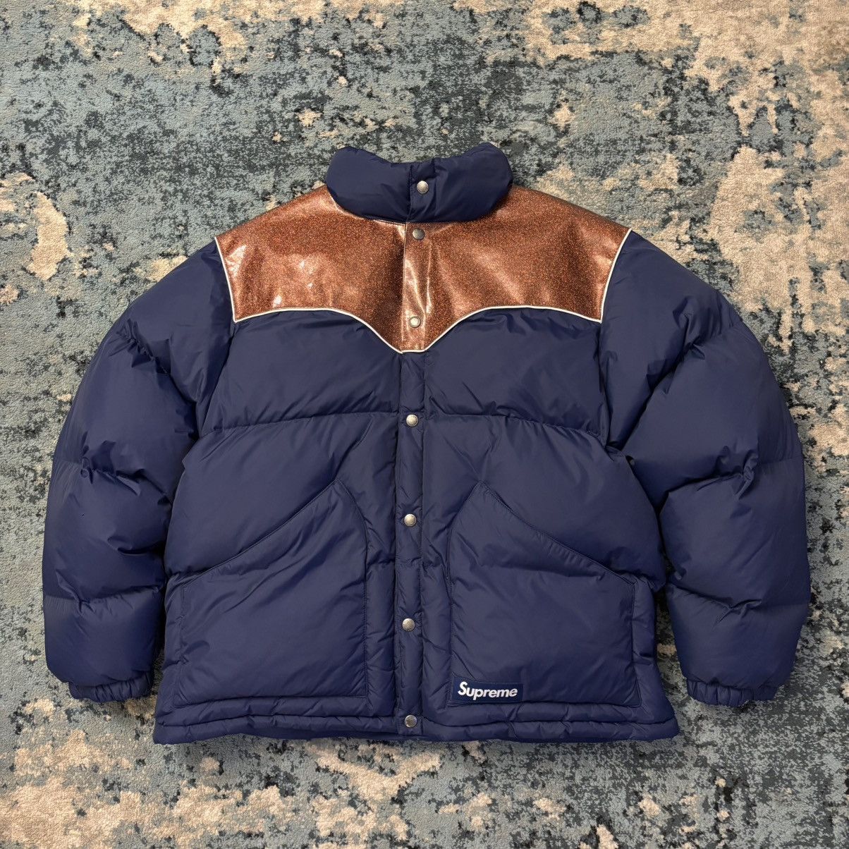 Supreme Supreme SS25 Old English Canvas Work Jacket Size XL | Grailed