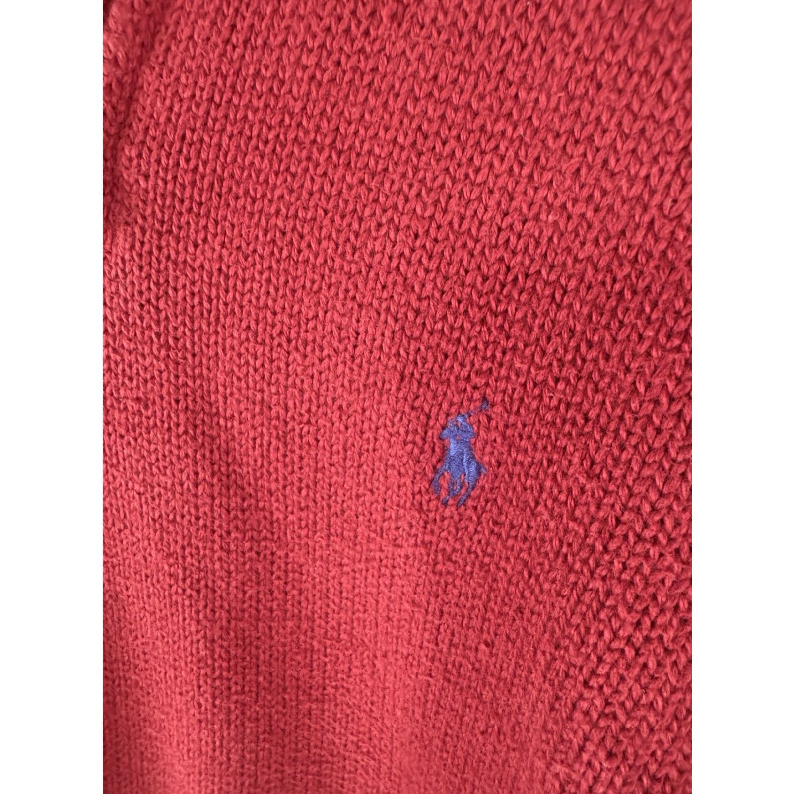 Polo Ralph Lauren VINTAGE Ralph Lauren Polo Sweater Men’s M Red Mock Neck Knit 90s Classic Preppy Fall/Winter Size US M / EU 48-50 / 2 - 4 Thumbnail