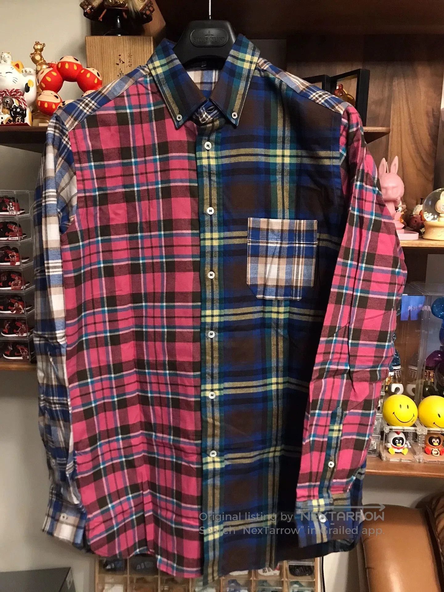 Loewe Multi-Color Plaid Long Sleeve Button-Up Shirt. Size US M / EU 48-50 / 2 - 6 Thumbnail