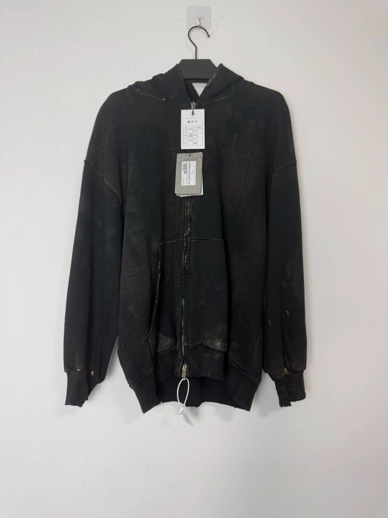 Balenciaga Balenciaga Mud dyeing to make old zipper sweater coat Size US XS / EU 42 / 0 - 1 Thumbnail