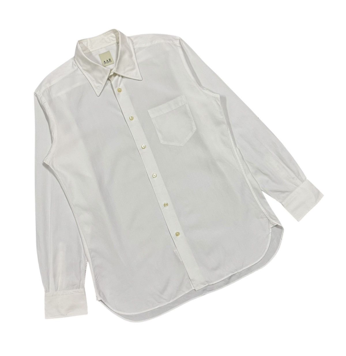 Vintage × Yohji Yamamoto Vtg🔥A.A.R Yohji Yamamoto Casual Button Ups White Shirt Size US L / EU 52-54 / 3 - 5 Thumbnail