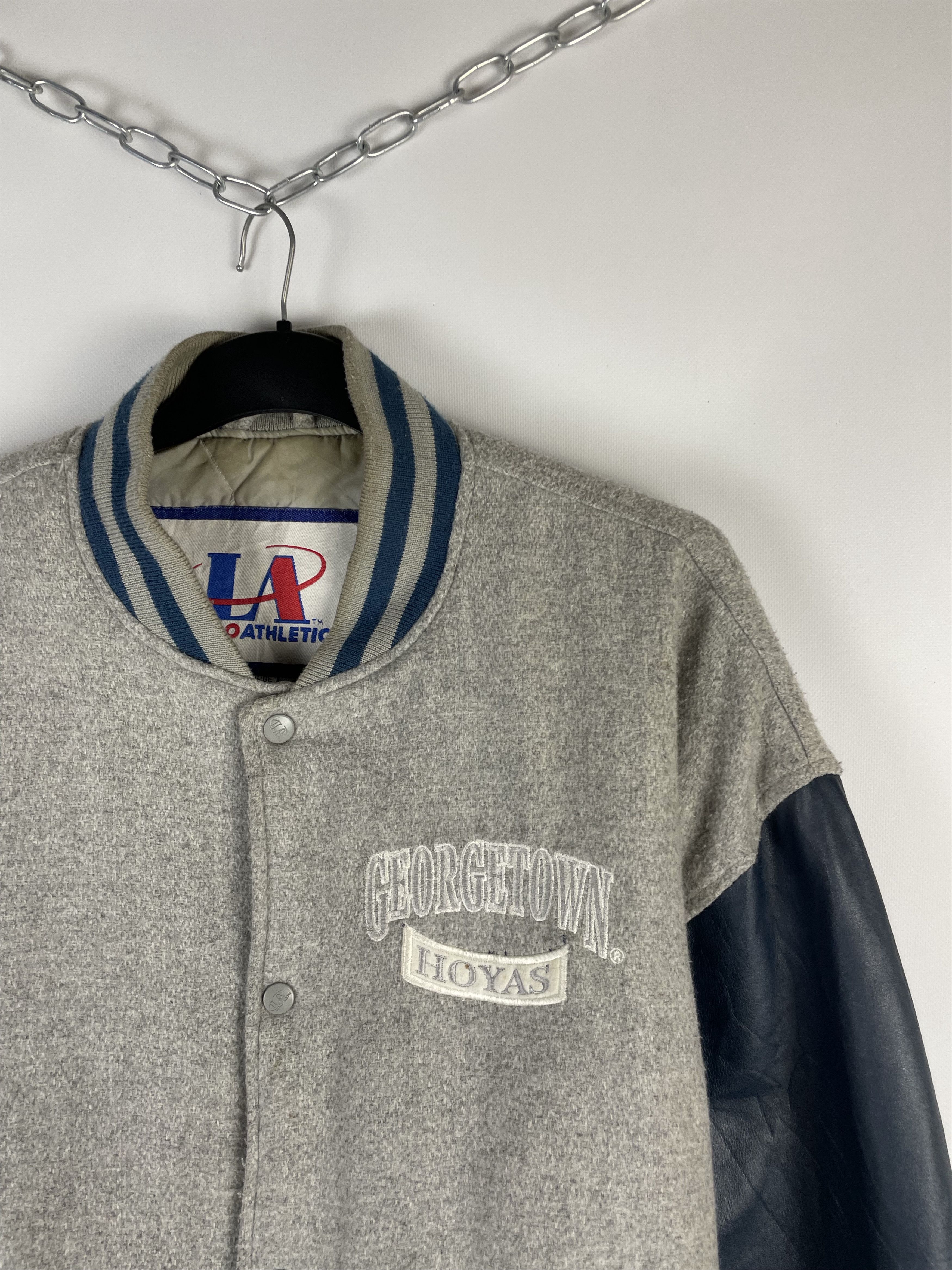 MLB Vintage 90s Georgetown Hoyas jacket 90s Size US XL / EU 56 / 4 - 3 Thumbnail