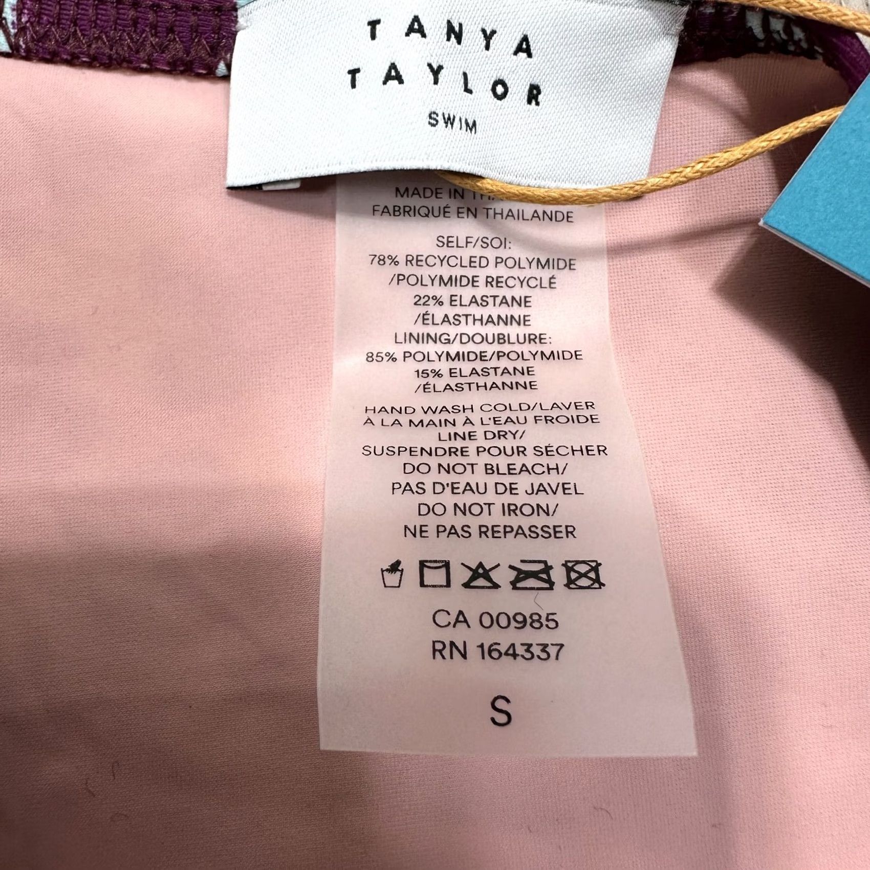 Tanya Taylor Tanya Taylor Swim Kaia Bikini Bottom Purple Blue High Waist Sz S NWT Size 28" / US 6 / IT 42 - 4 Thumbnail