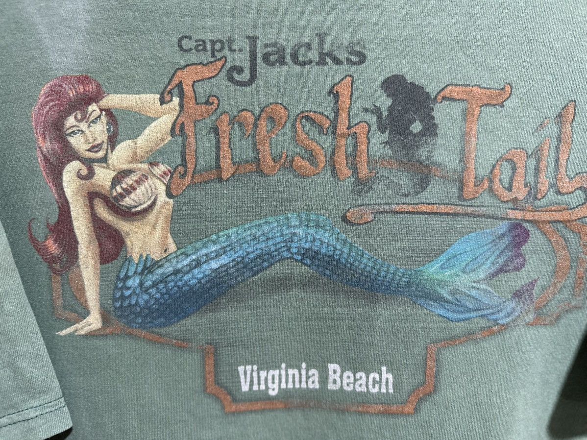 Anvil × Vintage Vintage Capt Jack Fresh Tail Faded Tee Size US XL / EU 56 / 4 - 2 Thumbnail