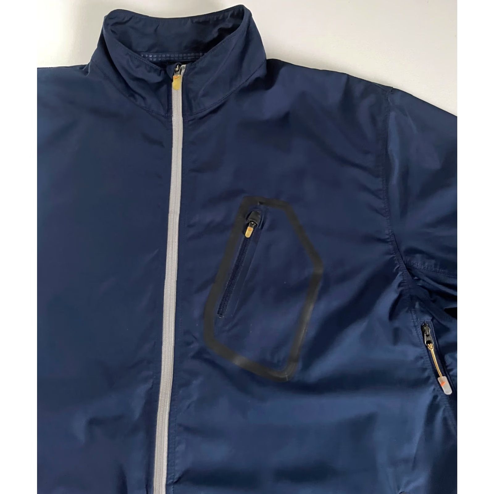 Nike VINTAGE Nike Men’s Clima-Fit Windbreaker Jacket XL Navy Zip Full-Size Wind-Resistant Pocketed Cross Training activewear Mens Size US XL / EU 56 / 4 - 5 Thumbnail