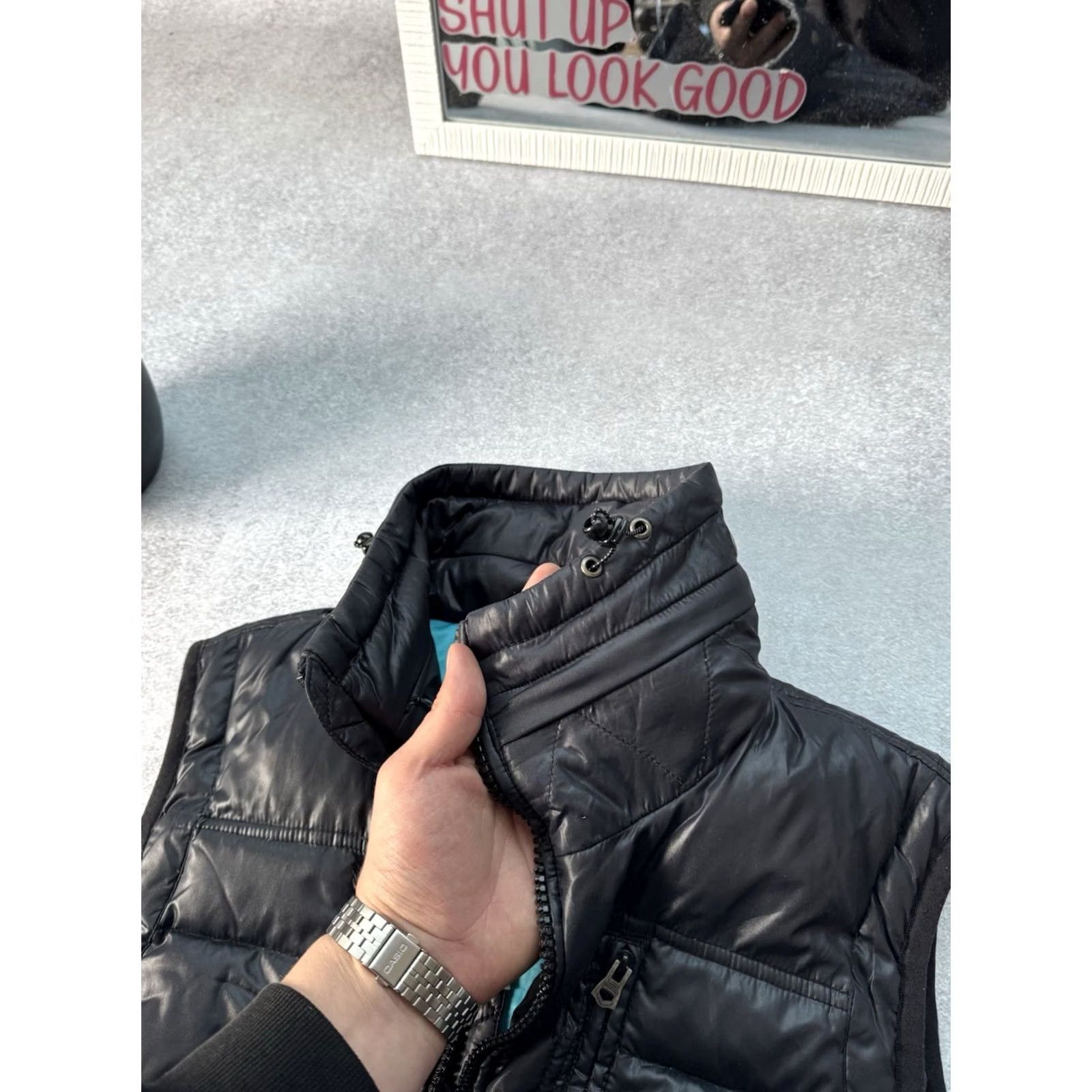 Diesel VINTAGE Diesel Y2K Rare Down Puffer Nylon Full Zip Vest Navy Blue S Men Size US S / EU 44-46 / 1 - 7 Thumbnail