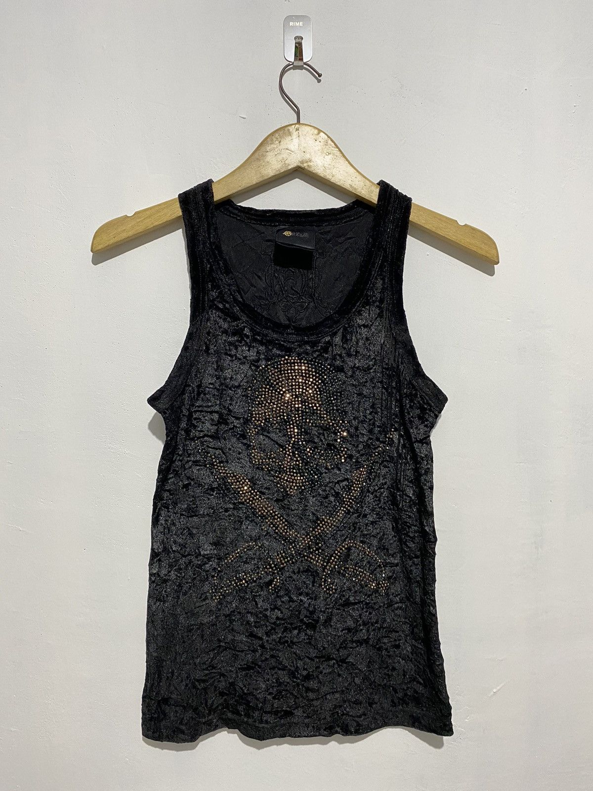 If Six Was Nine × Japanese Brand × Le Grande Bleu (L.G.B.) Jpg style skull glitter velvet tank-top japanese brand Size US M / EU 48-50 / 2 - 2 Thumbnail