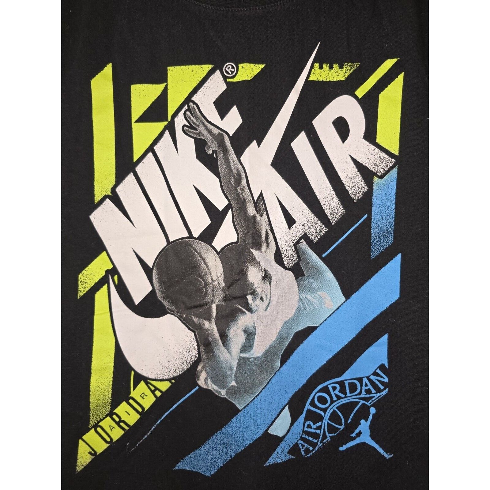 Nike Nike Air Jordan T-Shirt Youth Large Black Sports Basketball Size US L / EU 52-54 / 3 - 2 Thumbnail