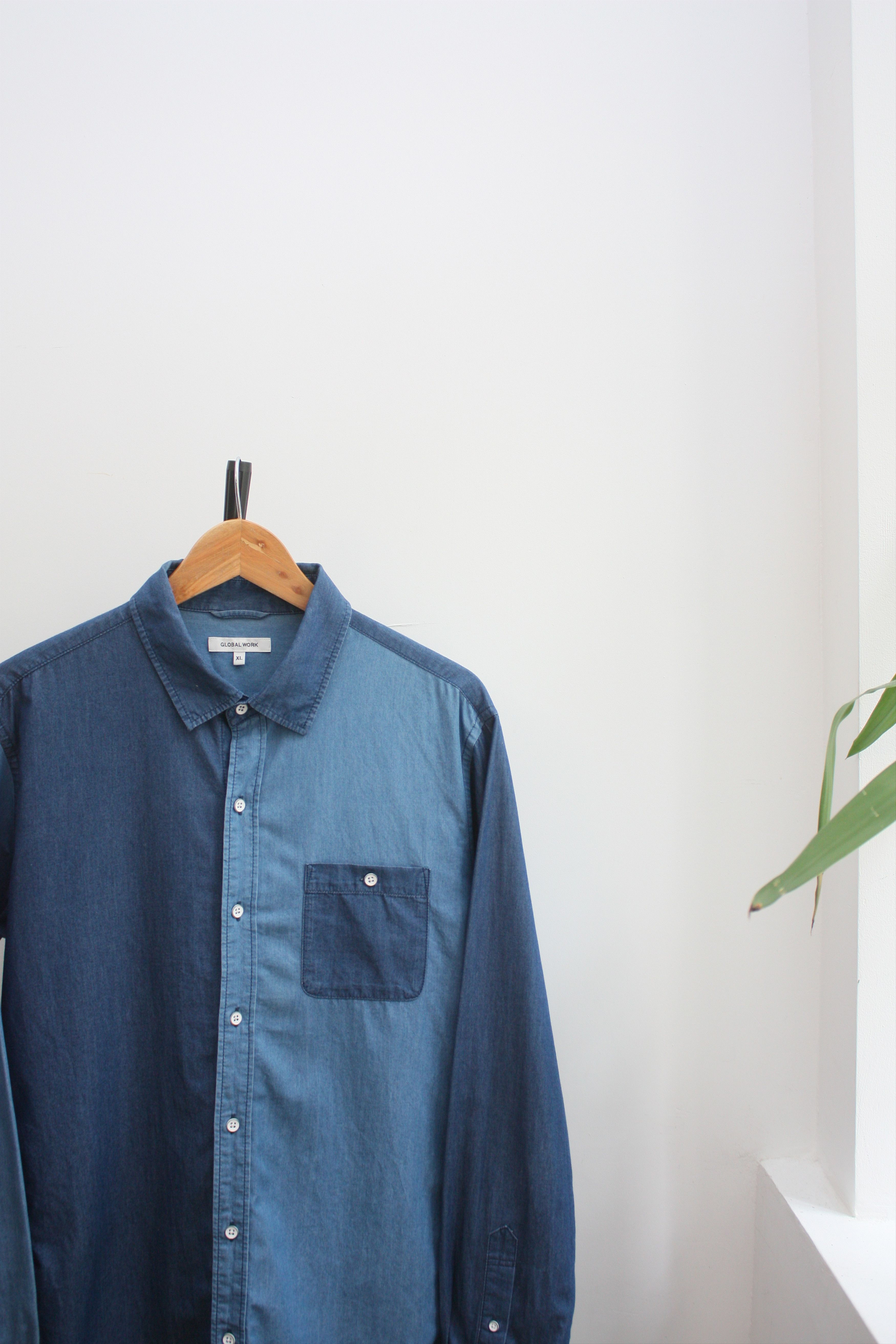 Global Work Global Work Denim Blue Patch Work Shirt Size US L / EU 52-54 / 3 - 1 Thumbnail