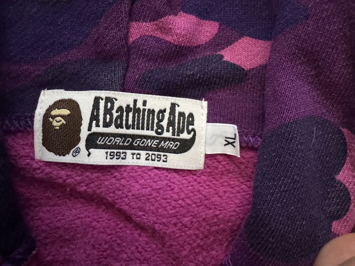 Bape Bathing ape purple camou shark Size US XL / EU 56 / 4 - 3 Thumbnail