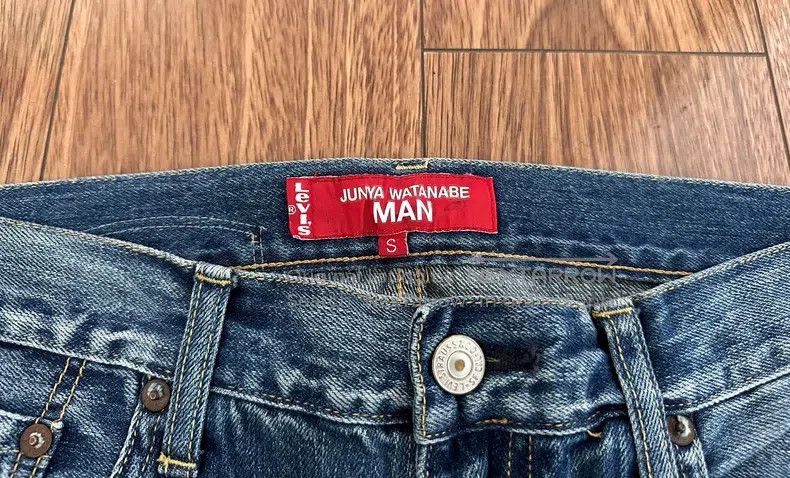 Junya Watanabe Junya Watanabe size S Cat Scratch Washed Denim Pants Size US 26 / EU 42 - 3 Thumbnail