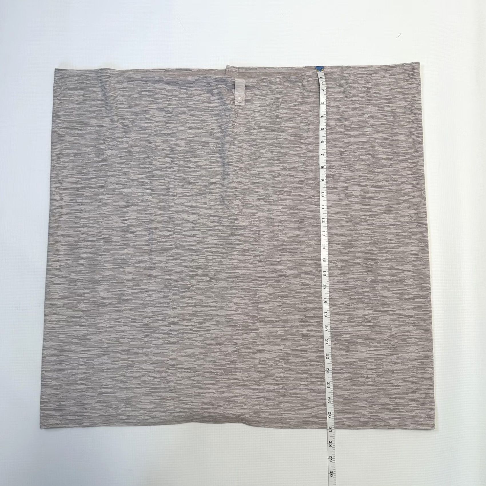 Lululemon Lululemon Scarf Womens One Size Gray Vinyasa Infinity Button Wrap Multiway Knit Jersey Striped Pattern Winter Fall Spring Women Size ONE SIZE - 4 Thumbnail